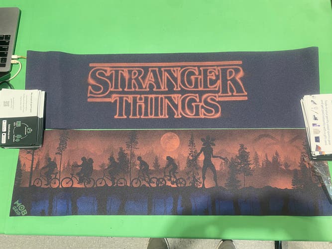 2 - Black Power MOB Grips Boards Stranger Things Graphics  Grip Tpae(New)
