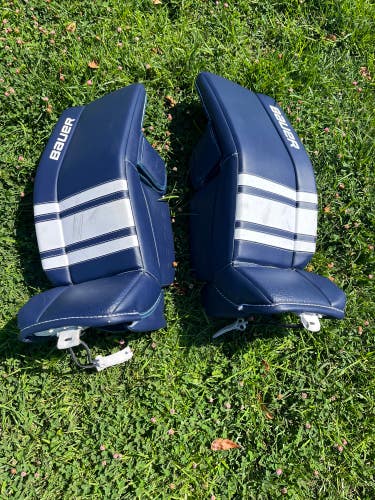 Blue 28" Junior Bauer GSX Goalie Leg Pads