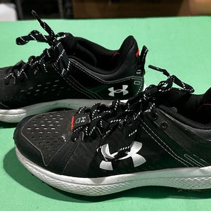 Black Men's Size M 4.0 (W 5.0) Youth Under Armour YARD Shoes (Used)