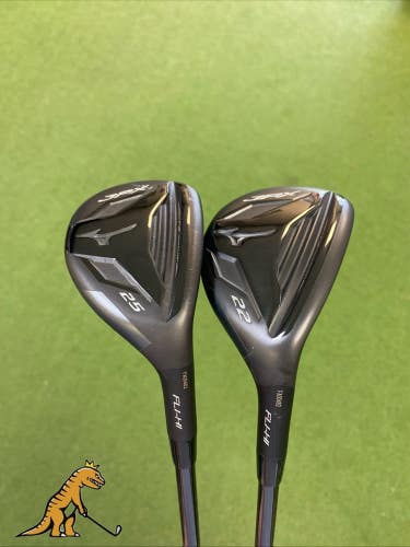 Used RH Mizuno JPX Fli-Hi Hybrid Set 4H, 5H Recoil Dart 60g Seniors + HC