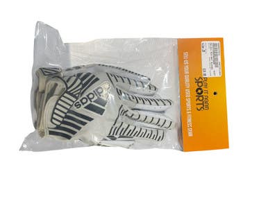 Used Adidas BLK/WHT GLOVES FB Gloves White Junior 11834-S000037572