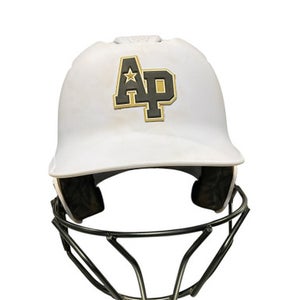 Used Evoshield EVOSHIELD HELMET W/ MASK Batting Helmet w/Mask White One Size 11834-S000037763