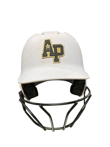 Used Evoshield EVOSHIELD HELMET W/ MASK Batting Helmet w/Mask White One Size 11834-S000037763