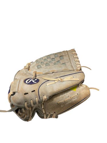 Used Rawlings 12 IN SB GLOVE BB/SB Glove RH Throw Grey 12" 11834-S000037736