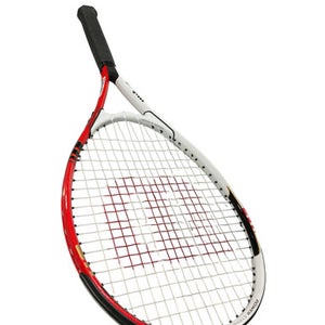 Used Wilson FEDERER 110 TENNIS RACKET Adult Tennis Racquet Red 4 1/4" 11834-S000037665