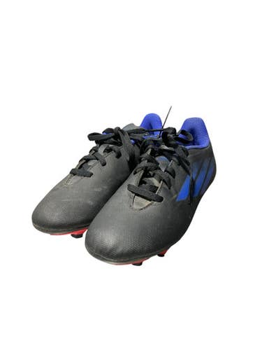 Used Adidas BLK/BLUE BB/SB Cleats Black Junior 04 11834-S000037642
