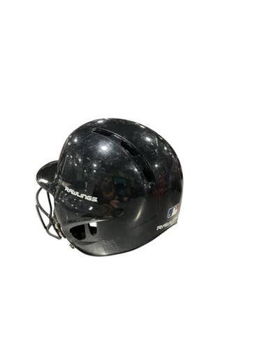 Used Rawlings BB BLACK HELMET MASK Batting Helmet w/Mask Black SM 11834-S000037633