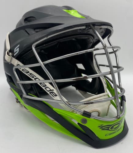 Youth Cascade S Helmet - Black/Neon Green