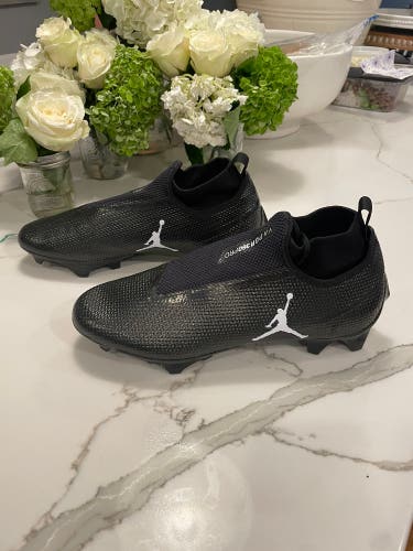 Nike Jordan Vapor Edge Pro 360 Black Football Cleats CV1668-003 Men’s Size 10
