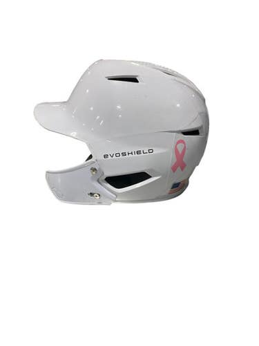 Used Evoshield WHITE BB HELMET Batting Helmet No Mask White One Size 11834-S000037516