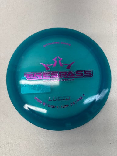 Used Dynamic Discs LUCID TRESPASS Disc Golf Driver Royal Blue 171g 11835-S000195980