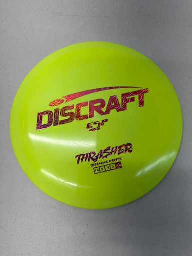 Used Discraft ESP THRASHER Disc Golf Driver Yellow 172g 11835-S000195959