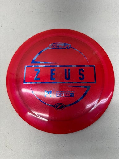 Used Discraft Z MCBETH ZEUS Disc Golf Driver Red 168g 11835-S000195972