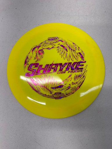 Used Innova TS CHAMP SHRYKE Disc Golf Driver Yellow 169g 11835-S000195997