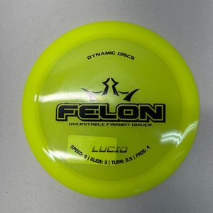 New Dynamic Discs LUCID FELON Disc Golf Driver Yellow 169g 11835-S000196002