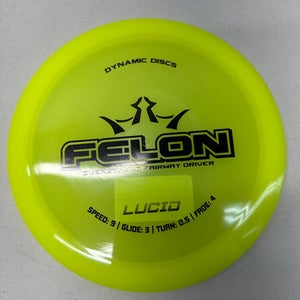 New Dynamic Discs LUCID FELON Disc Golf Driver Yellow 168g 11835-S000196003