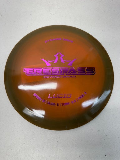 Used Dynamic Discs LUCID TRESPASS Disc Golf Driver Brown 170g 11835-S000195979