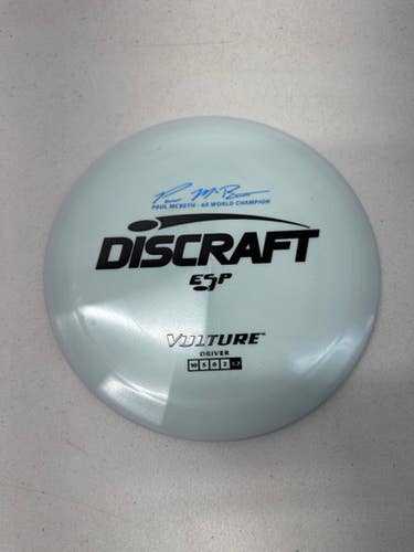 New Discraft ESP VULTURE Disc Golf Driver Grey 168g 11835-S000195993