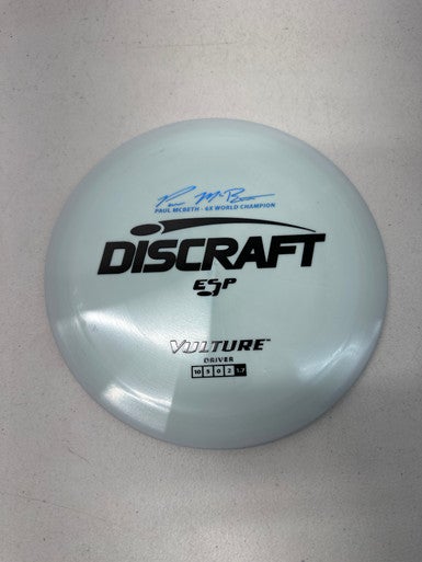 Used Discraft ESP VULTURE Disc Golf Driver Grey 168g 11835-S000195993