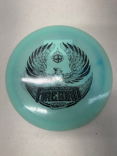Used Innova TS NATE SEXTON FIREBIRD GLOW Disc Golf Driver Teal 173g 11835-S000196184