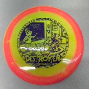 Used Innova TS BRADLEY WILLIAMS DESTROYER Disc Golf Driver Yellow 158g 11835-S000196178