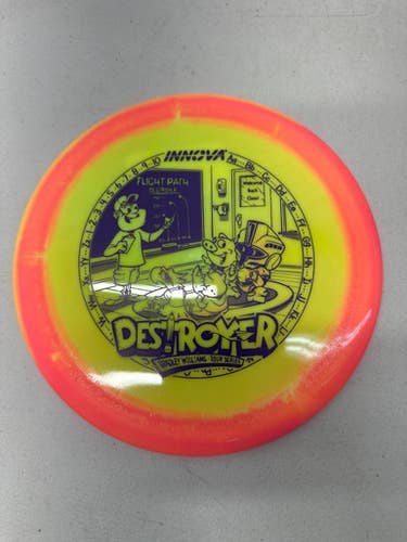 Used Innova TS BRADLEY WILLIAMS DESTROYER Disc Golf Driver Yellow 158g 11835-S000196178