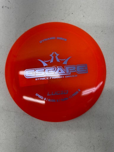 Used Dynamic Discs LUCID ESCAPE Disc Golf Driver Orange 171g 11835-S000196229