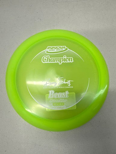 Used Innova CHAMPRION BEAST SCHULTZ 2X Disc Golf Driver Neon Green 167g 11835-S000196245