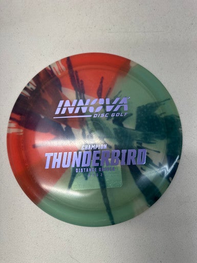 Used Innova CHAMPION TYE DYE THUNDERBIRD Disc Golf Driver Green 168g 11835-S000196249