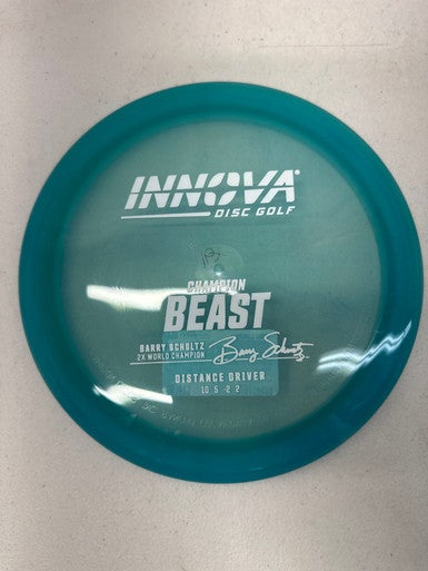 Used Innova CHAMPION BEAST SHULTZ 2X Disc Golf Driver Teal 167g 11835-S000196250