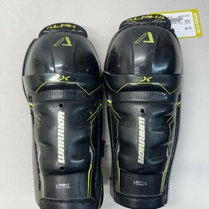 Used Warrior ALPHA QX Junior Shin Guards Black 9" 11835-S000196547