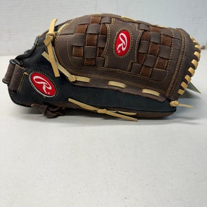 Used Rawlings RL140B BB/SB Glove RH Throw Brown 14" 11835-S000196584
