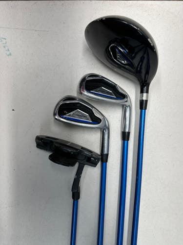 Used Powerbilt JR GOLF SET Jr Package Set RH Navy Blue 5 Piece 11835-S000196426