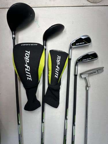 Used Top Flite JR LH GOLF SET Jr Package Set LH Neon Green 9 Piece 11835-S000196432
