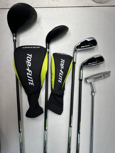 Used Top Flite JR LH GOLF SET Jr Package Set LH Neon Green 9 Piece 11835-S000196432