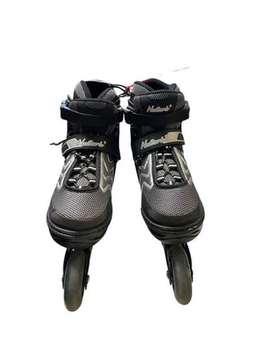 Used USA NATTORK Senior Rec Fitness Skates Black Adjustable 11706-S000358417