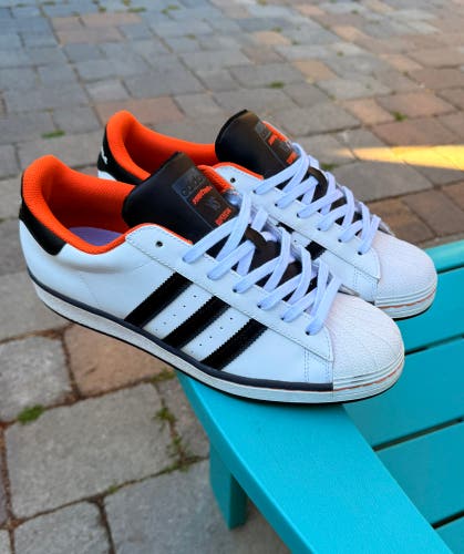 Men's Adidas Superstar vs. Streetball Orange Athletic Sneakers FV8271 Size 11.5