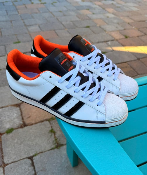 Men's Adidas Superstar vs. Streetball Orange Athletic Sneakers FV8271 Size 11.5