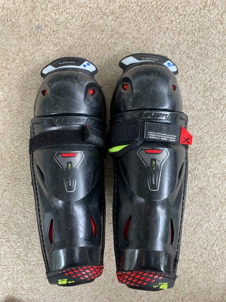 Junior Bauer Vapor Hyperlite 11" Shin Pads (Used)