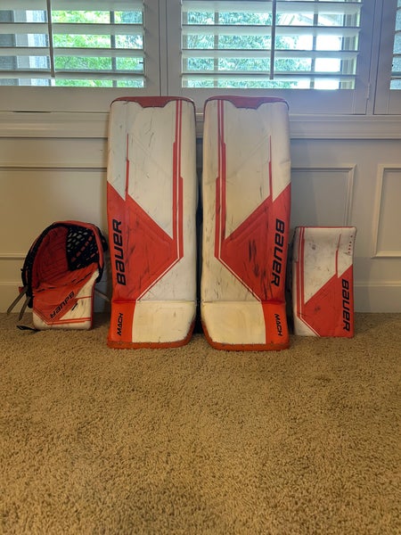 34" 2023 Bauer Supreme Mach Full Right Goalie Full Set Pro Stock (Used)