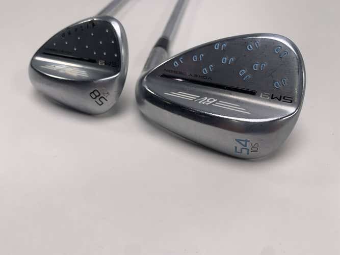 Titleist Vokey SM9 Tour Chrome Wedge Set 54* 10 58* 12 WedgeWorks Mens RH