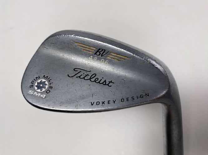 Titleist Vokey Spin Milled SM4 Chrome Gap Wedge GW 48* 6 Wedge Steel Mens RH