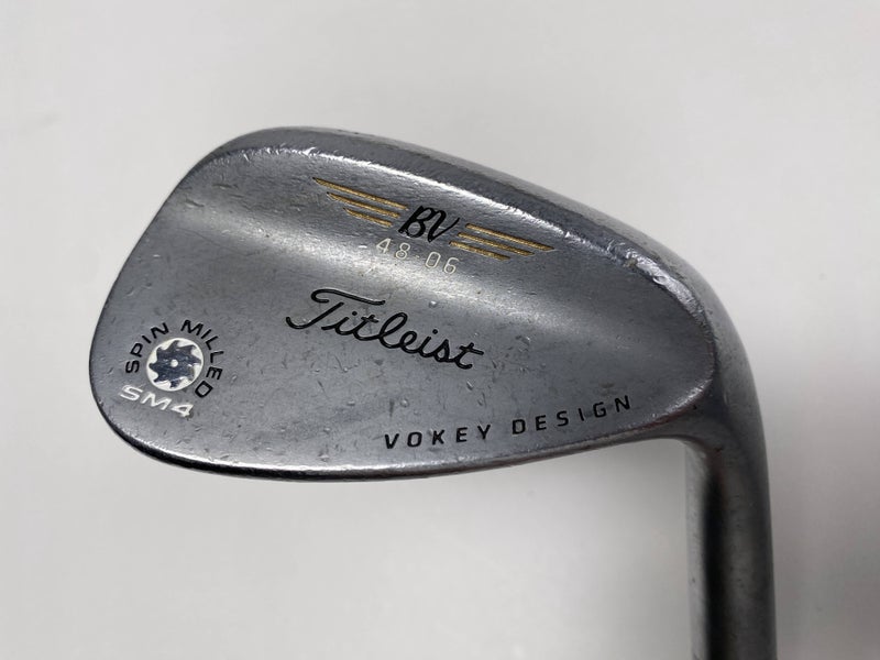 Titleist Vokey Spin Milled SM4 Chrome Gap Wedge GW 48* 6 Wedge Steel Mens RH