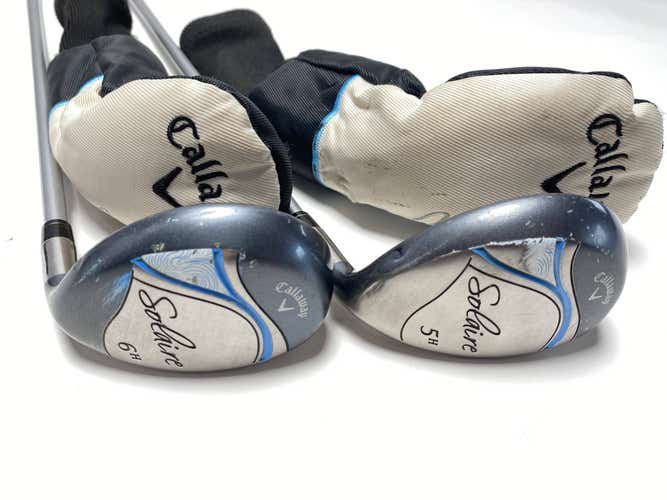Callaway Solaire 5 & 6 Hybrid Set 25* 28* Solaire Ladies Graphite Womens RH HC