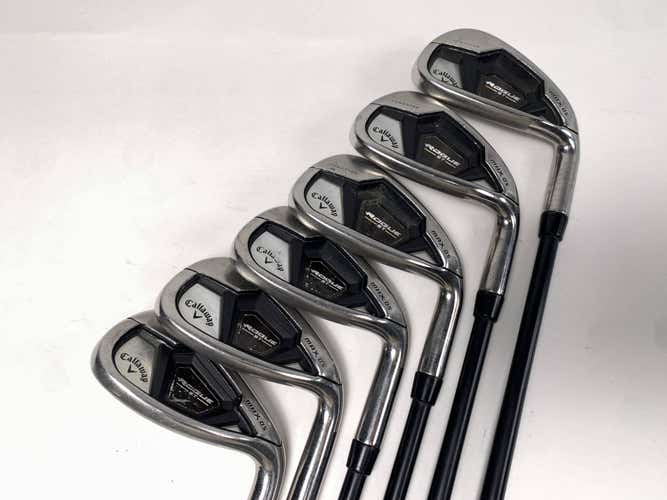 Callaway Rogue ST Max OS Iron Set 7-PW+GW+SW Cypher Fifty 5.0 50g Senior RH
