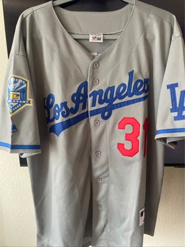 Mike Piazza 1996 Los Angeles Dodgers Cooperstown Away Large Jersey