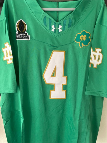 Notre Dame College Football Playoff Jersey Jeremiyah Love Large