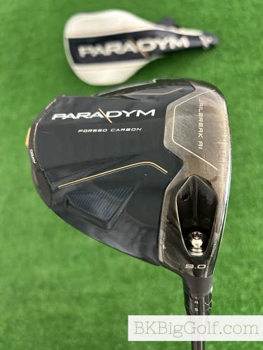 Callaway Paradym 9.0 Driver w Headcover / Extra Stiff
