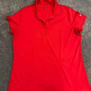 Nike Golf women’s red polo shirt