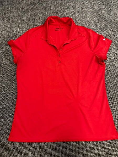 Nike Golf women’s red polo shirt